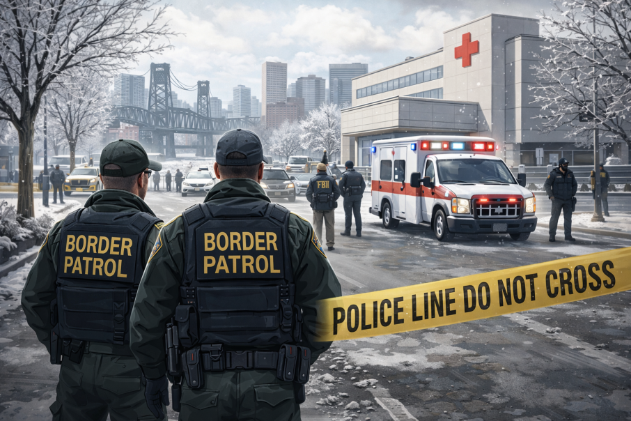 पोर्टल्यान्डमा इमिग्रेशनद्वारा  गोली प्रहार, दुई घाइते